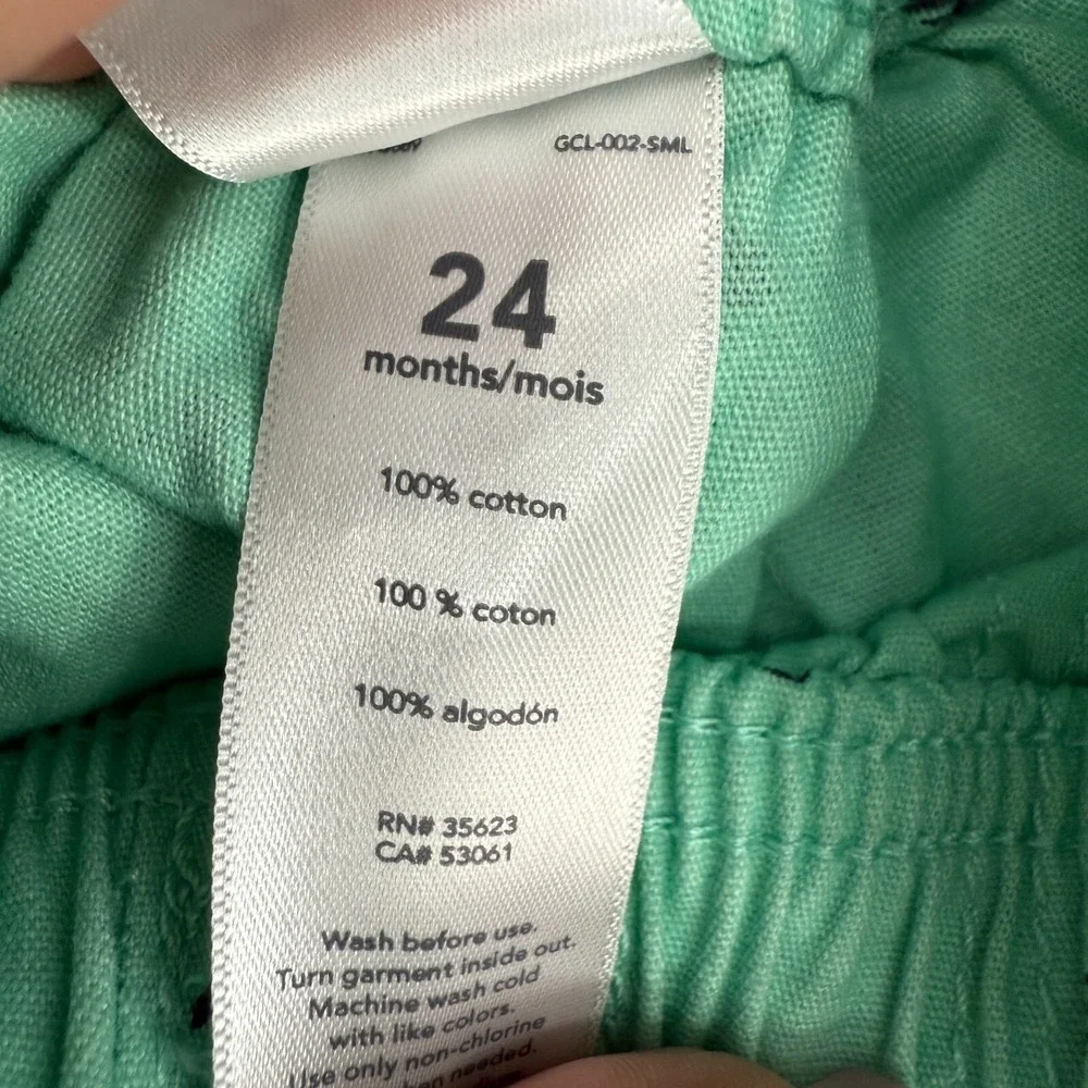Carters Shorts Boy 24 Months Pull On Whale Anchor Stripe 100% Cotton Summer